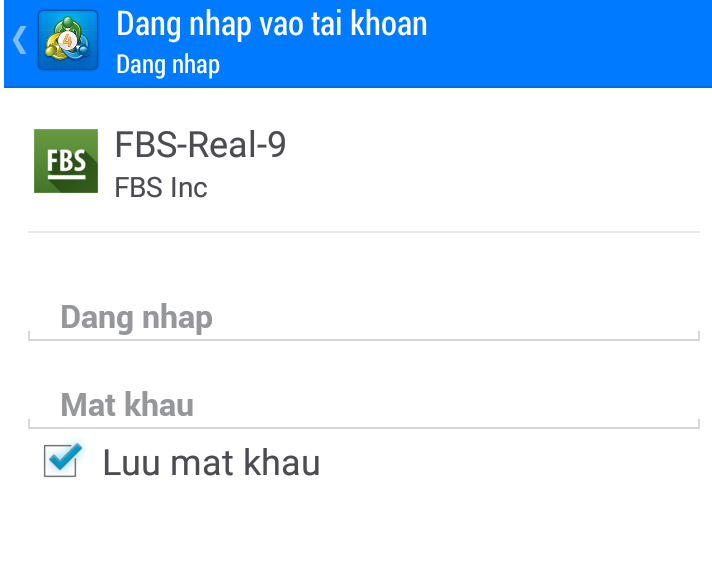 Đăng nhập mật khẩu