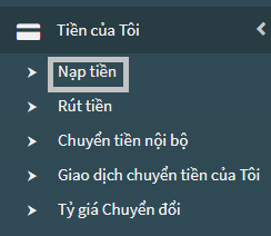 Nạp tiền sàn ForexTime