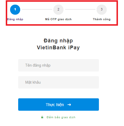 Xác nhận mã giao dịch