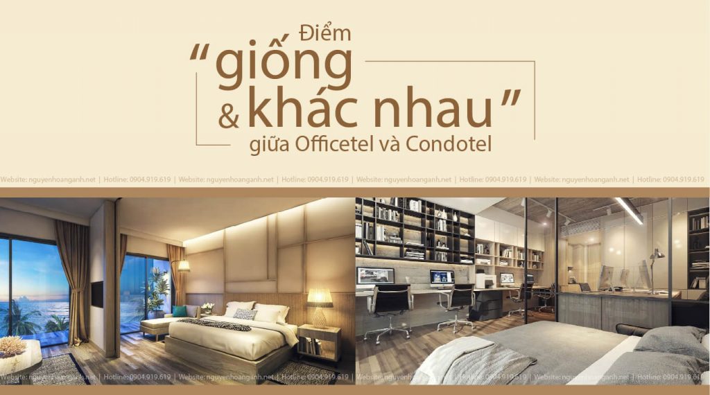 Điểm giống và khác nhau giữa 2 loại hình căn hộ Condotel và Officetel?