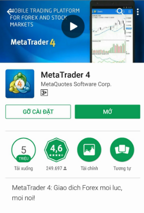 Hướng dẫn chi tiết sử dụng phần mềm MT4 trên điện thoại android Hướng dẫn chi tiết sử dụng phần mềm MT4 trên điện thoại android