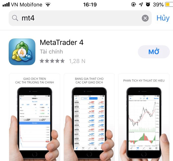 Hướng dẫn chi tiết sử dụng phần mềm MT4 trên điện thoại Iphone