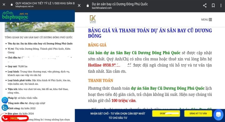 Cảnh báo lừa đảo mời đặt cọc giữ chỗ đất sân bay Phú Quốc cũ