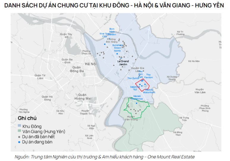 Tốc độ tăng giá chung cư khu Đông Hà Nội cao nhất 5 năm qua, dự báo sẽ tiếp tục tăng 3-8% trong năm 2023