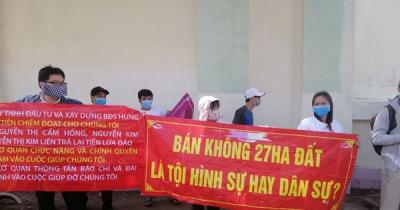 Bị hại tại dự án Hưng Thịnh Cát Tường cung cấp chứng cứ phục vụ điều tra
